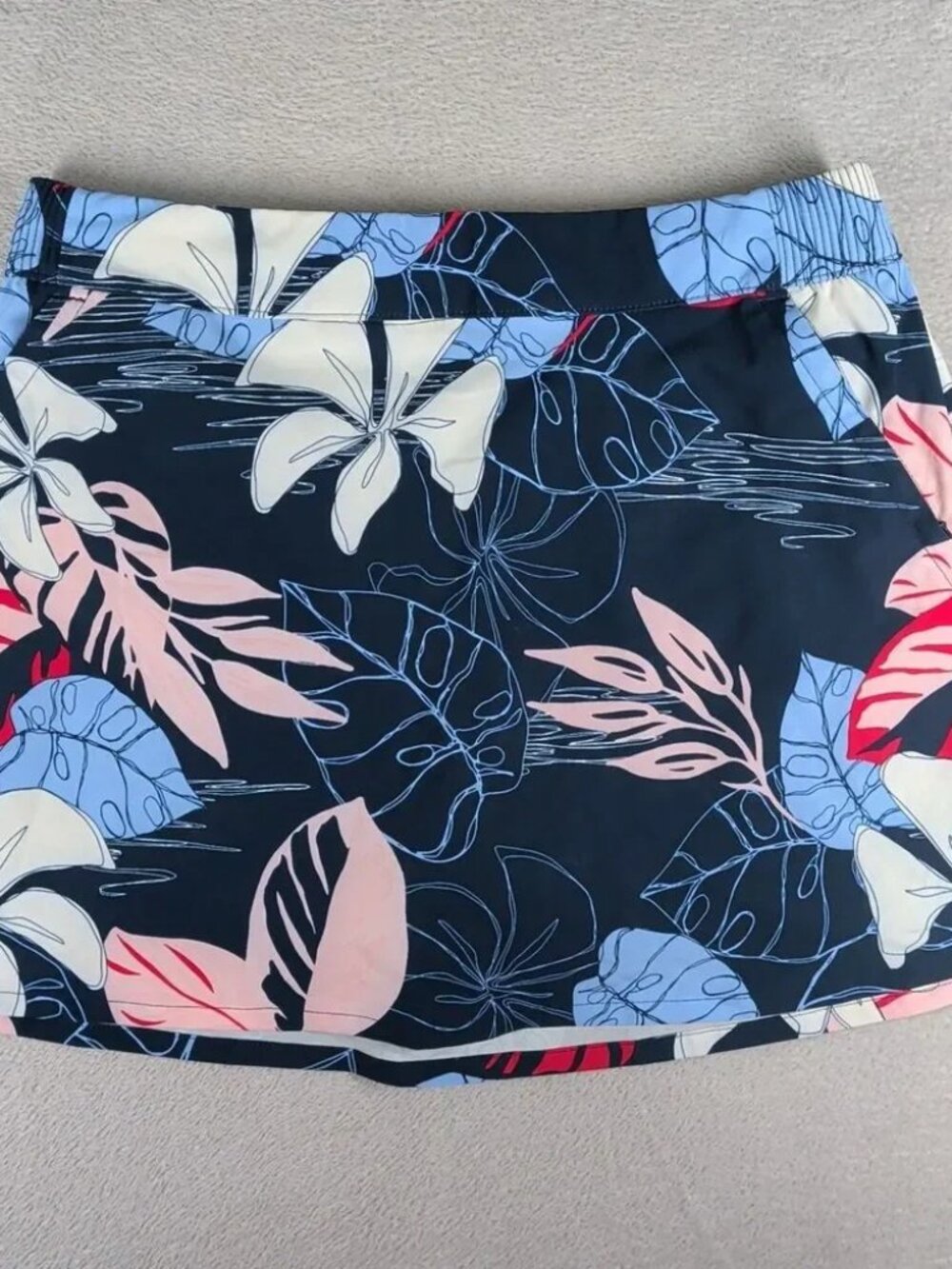 COLUMBIA PFG Tidal Sands II Tropical Floral Skort Skirt UPF 50 Womens Medium - Picture 2 of 8
